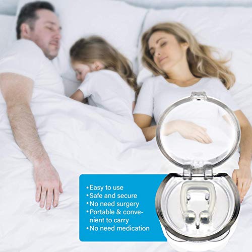 YHANS Anti Ronquidos De Silicona Clip Deje De Roncar El Clip Nasal Dilatador Nasal Ayudarlo A Respirar por La Nariz Congestión Y Bloqueo Mientras Duerme Aplicar En Muchas Situaciones,10pcs