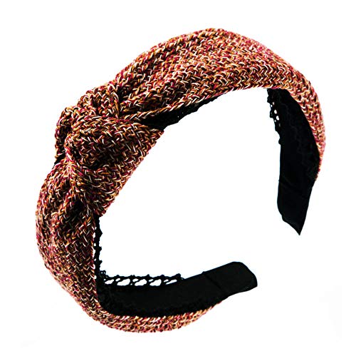 Yhhzw Lady Head Band Accesorio Para El Cabello Hilo De Lana Lace Bowknot Banda Para La Cabeza Simple Para Mujer Diademas De Invierno Ancho 4Cm