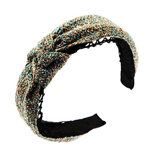 Yhhzw Lady Head Band Accesorio Para El Cabello Hilo De Lana Lace Bowknot Banda Para La Cabeza Simple Para Mujer Diademas De Invierno Ancho 4Cm