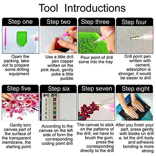 YHZSML Diamante Pintura Taladro Completo Cuadrado Dibujos Animados Diamante Mosaico Diamantes de imitación Pata impresión Punto de Cruz Bordado de Diamantes Venta 30x30cm