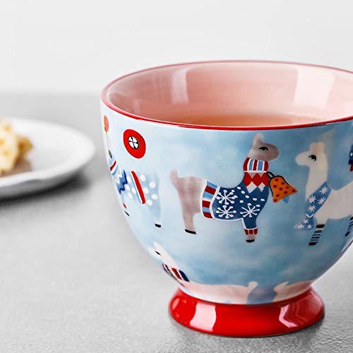 Yifuty Taza de la Historieta de cerámica de Cristal Desayuno Leche de Avena Taza de café Masculina y Femenina Parejas de Gran Capacidad Oficina Taza de té 9 * 11 cm / 3.5 * 4.3 Pulgadas