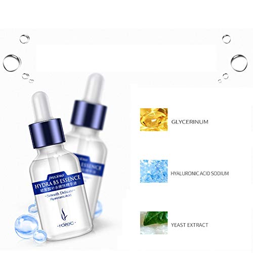 Yiitay - Esencia líquida de cara de suero de ácido hialurónico, antiarrugas, colágeno antienvejecimiento, blanqueamiento hidratante, esencia hidratante, cuidado de la piel