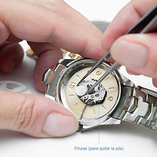 YISSVIC Kit de Reparación de Relojes 183Pcs Herramientas de Reparación de Relojes Portátil con Varios Accesorios Profesionales