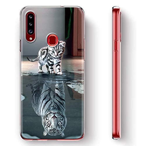 Yoedge - Funda para teléfono OPPO A5, A9 2020, A11x, silicona transparente a prueba de golpes, TPU transparente con estampado de dibujos animados antiarañazos, para OPPO A5/A9 2020/A11x, 02