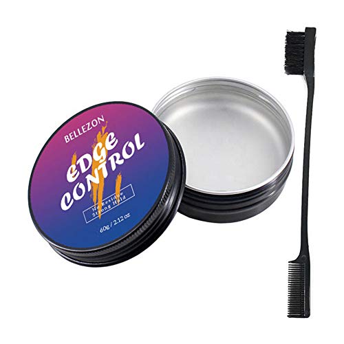 YOHAPPY - Crema de aceite a la cera para el cabello, aporta control de los bordes del cabello, para peinar el cabello con cepillo, gel fijador anti encrespamiento para hombre y mujer