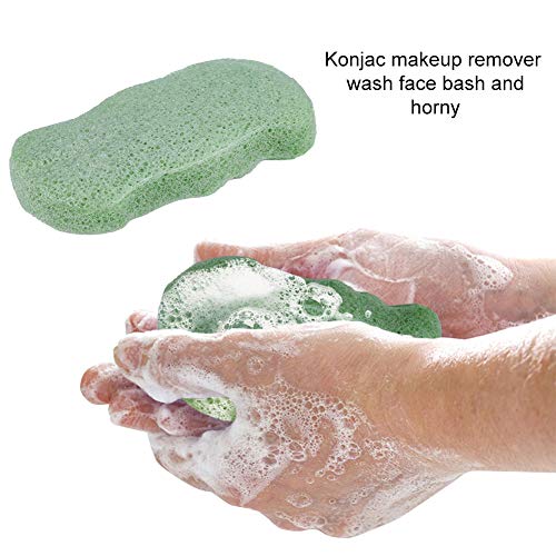 Yorgewd - Esponja facial de carbón de bambú para limpieza facial de Konjac, 3 unidades