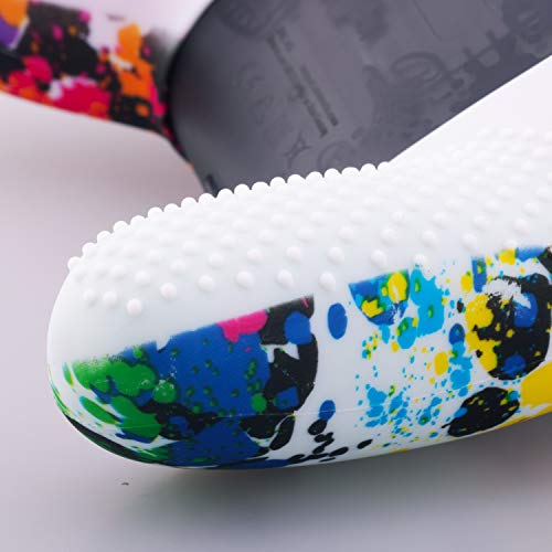 YoRHa Tachonado Impresión de Transferencia Silicona Piel cubierta Caso Solo para Oficial de Nintendo Switch Pro Mando x 1 (Pintada) Con Thumb Grip x 8