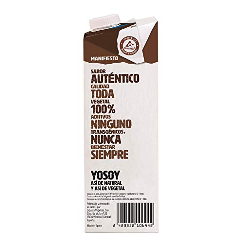 YOSOY - Bebida de Chocoavena - Caja de 8 packs de 3x250ml