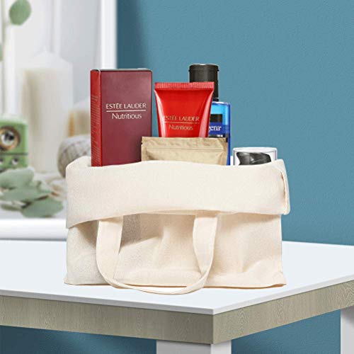 YOTINO 22 x 26 cm bolsa de algodón bolsa de yute bolsa de farmacia natural sin imprimir bolsa de transporte bolsa bolsa de regalo bolsa de compras para medicamentos(natural, 10 piezas)