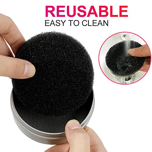 You&Lemon Esponja Caja de Limpieza de Pinceles de Maquillaje Removedor de Residuos de Polvo Esponja Elimina Color Reutilizable y Lavable(única capa)