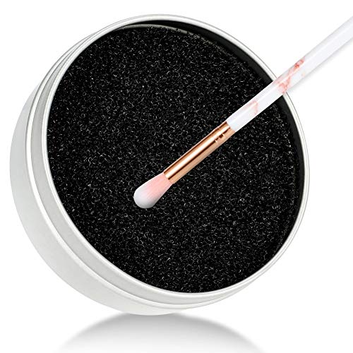 You&Lemon Esponja Caja de Limpieza de Pinceles de Maquillaje Removedor de Residuos de Polvo Esponja Elimina Color Reutilizable y Lavable(única capa)