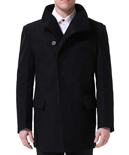 YOUTHUP Abrigos para Hombre Sobretodo de Invierno de Mezcla de Lana Chaquetas Slim Fit Casuales