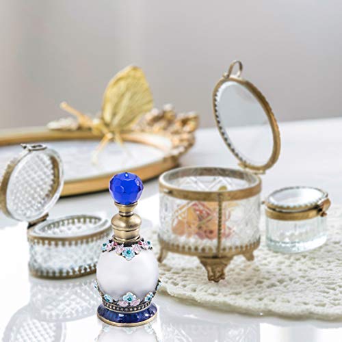 YU FENG - Botellas de Perfume vacías de Cristal rellenables de 15 ml para almacenar fragancias, decoración de tocador, Regalos, Viajes