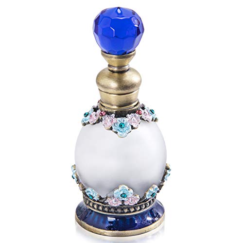 YU FENG - Botellas de Perfume vacías de Cristal rellenables de 15 ml para almacenar fragancias, decoración de tocador, Regalos, Viajes