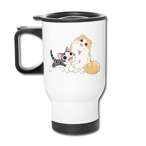 Yuanmeiju Chi'S Sweet Home Mug Insulated Cup Taza de café Leakproof Drinking Cup Car Cup Stainless Steel Unisex Office Travel Home