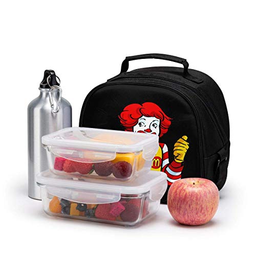 Yuanmeiju McDonald's - Fiambrera aislada para niños, reutilizable, bonita, portátil, minibolsa térmica para comida con correa para el hombro, regalo para niños de la escuela