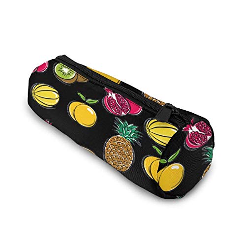 Yuanmeiju Pen Bag Lemon Pomegranate Pear Kiwi Pineapple Estuche Glasses Case Tote Cosmetic Bags Eyeglasses Case for Girls Boys Sunglasses Holder with Zipper