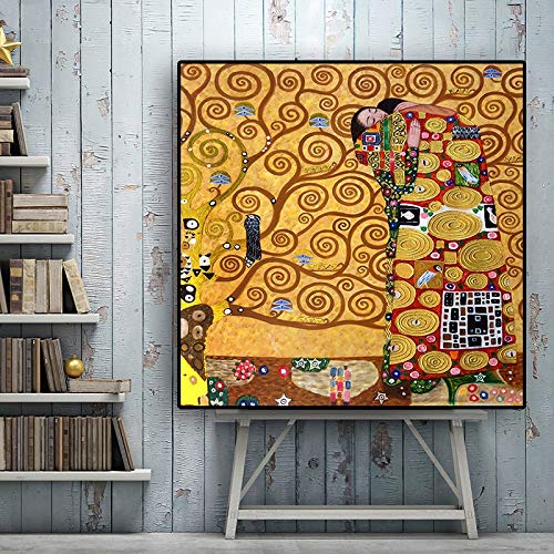 YuanMinglu Guía de Carteles e Impresiones artísticas Que copian Pinturas al óleo sobre Lienzo Murales nórdicos de la Sala Pintura sin marco70x70cm