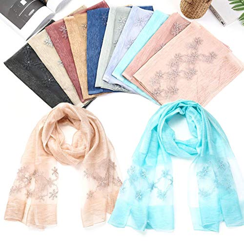 YUAYUAYUA Bufanda de seda dama chal niña grande hermosa bufanda pies playa belleza mujeres accesorios regalo toalla de playa-G