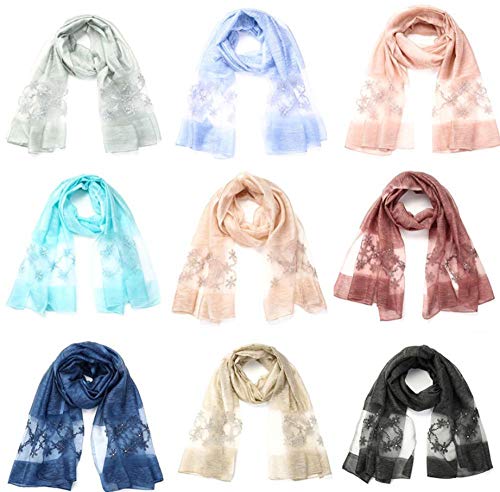 YUAYUAYUA Bufanda de seda dama chal niña grande hermosa bufanda pies playa belleza mujeres accesorios regalo toalla de playa-G