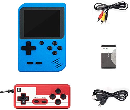 YUDOXN Consola de Juegos 3 Pulgadas 800 Juegos Retro FC Game Player Consola de Juegos Clásica 1 Carga USB para 2 Jugadores Soporte TV Juegos Portátiles Consolas Juega 3 Horas para Niños y Adultos …