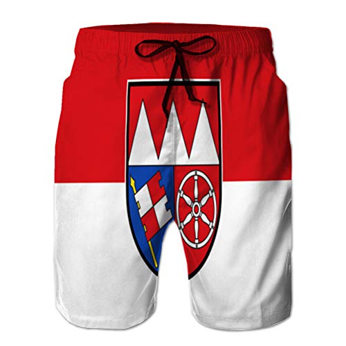 Yuerb Mens Summer Swim Trunks Shorts de Playa de Secado rápido Flag of Lower Franconia en Baviera Alemania