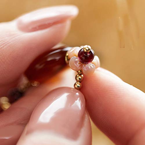 YUESFZ Brazalete Tobilleras Pulseras el Corte Ingles Pulsera China De Amistad Vintage Cuerda Roja Ajustable Nacional De Viento Regalos De Ciruela para Niñas (Color : Red, Size : 16.5+4.5cm)