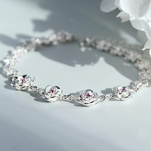 YUESFZ Brazalete Tobilleras Pulseras El Corte Ingles Pulsera De Flor De Mariposa De La Amistad Regalo De Cumpleaños De Niña Literaria Joyería Salvaje De Moda para Fiestas