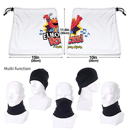 YUIT Classic Elmo 's World Seamless Microfiber Neck Warmer Gaiter Scarf para hombres mujeres