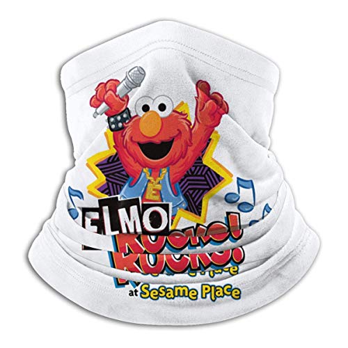 YUIT Classic Elmo 's World Seamless Microfiber Neck Warmer Gaiter Scarf para hombres mujeres