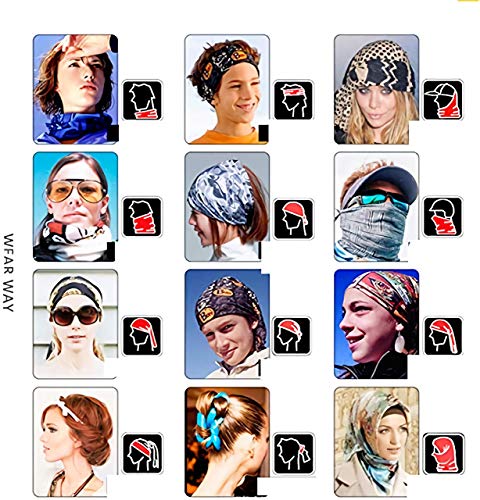 YUIT Variedad Mágico Turbante Resistente al viento Sudor cálido en equitación Toalla facial Funda deportiva Clásico Elmo 's World