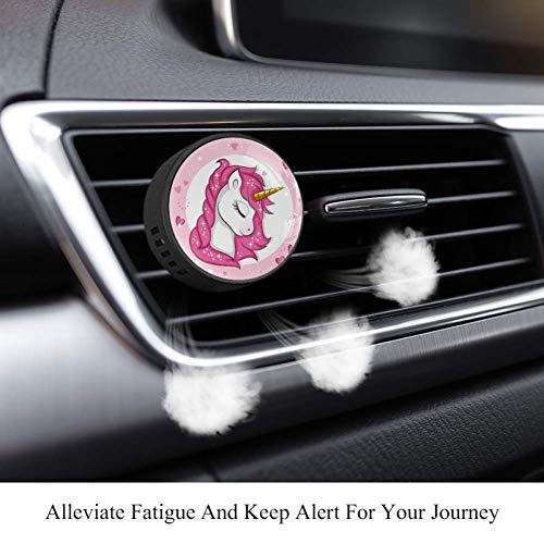 Yumansis Amor Unicornio Negro 2 Coche difusor aromaterapia Aromas Universal aceites Esenciales esencias aroflora（5 fragancias para Elegir ） Almizcle Blanco