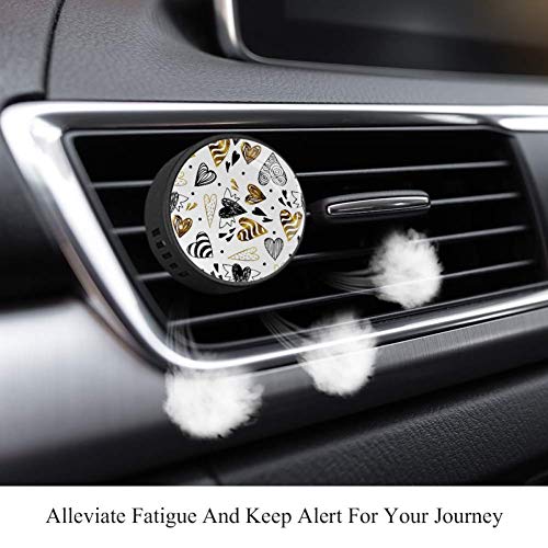 Yumansis Oro Negro Amor Negro 2 Coche difusor aromaterapia Aromas Universal aceites Esenciales esencias aroflora（5 fragancias para Elegir ） Almizcle Blanco