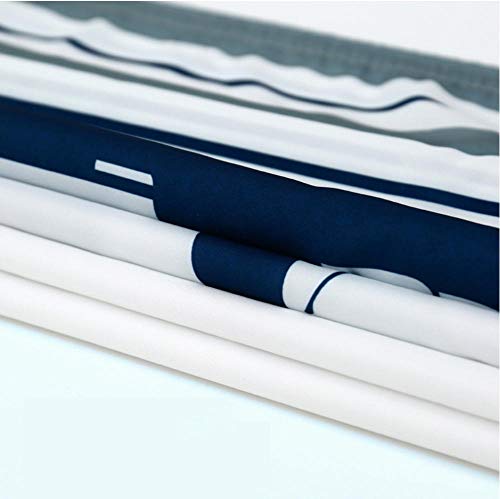 YUNZHIFU Cortinas De Ducha Cortina De Ducha De Poliéster Escénica De Mar Blanco con Gaviotas Cortina De Baño Impermeable con Ganchos Cortina De Baño Resistente Al Moho 80X180Cm