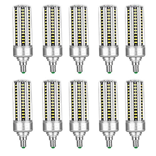 YXLAMP LED Maíz Bombillas E14, 20 W Equivalente a Una Bombilla de 200 W, 2000LM, CRI> 80+, 3000 K Blanco Cálido, No Regulable, AC 85-265 V,10pack
