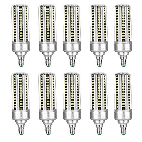 YXLAMP LED Maíz Bombillas E14, 20 W Equivalente a Una Bombilla de 200 W, 2000LM, CRI> 80+, 3000 K Blanco Cálido, No Regulable, AC 85-265 V,10pack