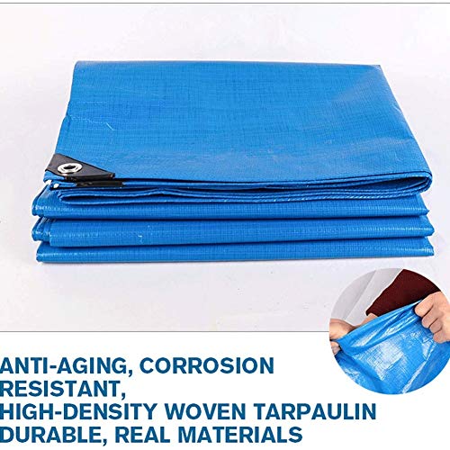 YYLNB Heavy Duty Impermeable Ligero de Tela Impermeable, a Prueba de Agua Azul Fuerte Sheet Covers Lona Esmerilado, Adecuada for Granja, Jardín, Body Shop, Garaje, Astillero y Ocio Uso (Size : 2x3m)