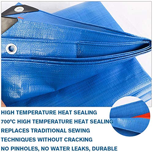 YYLNB Heavy Duty Impermeable Ligero de Tela Impermeable, a Prueba de Agua Azul Fuerte Sheet Covers Lona Esmerilado, Adecuada for Granja, Jardín, Body Shop, Garaje, Astillero y Ocio Uso (Size : 2x3m)
