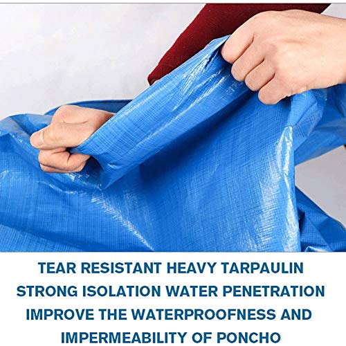 YYLNB Heavy Duty Impermeable Ligero de Tela Impermeable, a Prueba de Agua Azul Fuerte Sheet Covers Lona Esmerilado, Adecuada for Granja, Jardín, Body Shop, Garaje, Astillero y Ocio Uso (Size : 2x3m)