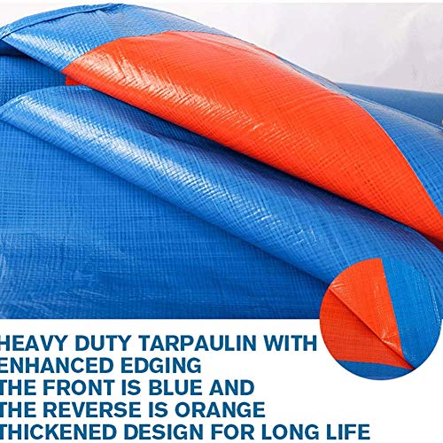 YYLNB Heavy Duty Impermeable Ligero de Tela Impermeable, a Prueba de Agua Azul Fuerte Sheet Covers Lona Esmerilado, Adecuada for Granja, Jardín, Body Shop, Garaje, Astillero y Ocio Uso (Size : 2x3m)