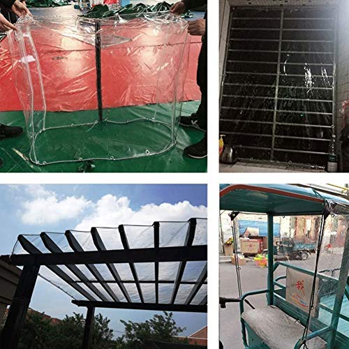 YYLNB Lona Impermeable for Trabajo Pesado, Resistente al Desgaste, Anti-envejecimiento, Transparente Lona de PVC, Apto for Granja, Jardín, Body Shop, Garaje, Astillero y Ocio Uso (Size : 2x3m)