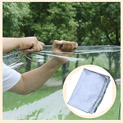 YYLNB Lona Impermeable for Trabajo Pesado, Resistente al Desgaste, Anti-envejecimiento, Transparente Lona de PVC, Apto for Granja, Jardín, Body Shop, Garaje, Astillero y Ocio Uso (Size : 2x3m)