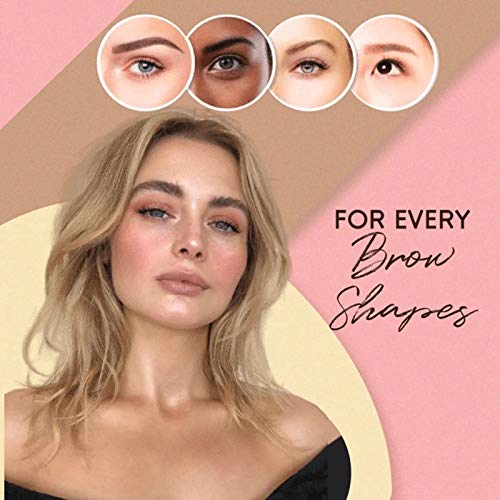 YZCH Eyebrow Stamp,Eyebrows Sticker,3D Stick-On Eyebrows Sticker Eye Brow Makeup Decal