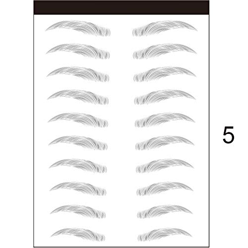 YZCH Eyebrow Stamp,Eyebrows Sticker,3D Stick-On Eyebrows Sticker Eye Brow Makeup Decal