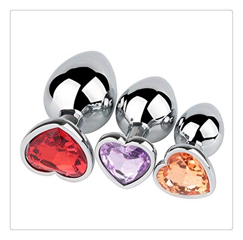 Z-one 1 3Pcs Love Heart Metal Jeweled Trainer para hombres y mujeres Ejercicio (color como se muestra)
