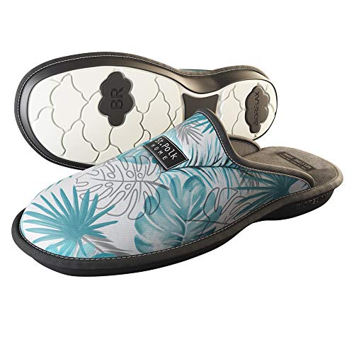 Zapatillas de Estar por casa Hombre/Mujer. Slippers para Verano e Invierno/Pantuflas cómodas, Resistentes, Transpirables y de Interior Suave. Suela de Goma Antideslizante Hoaguamar 40