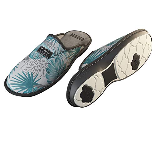 Zapatillas de Estar por casa Hombre/Mujer. Slippers para Verano e Invierno/Pantuflas cómodas, Resistentes, Transpirables y de Interior Suave. Suela de Goma Antideslizante Hoaguamar 40
