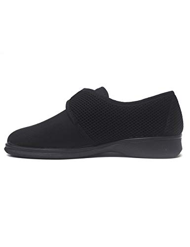 Zapatillas de Estar por casa para Mujer Especial para Personas Mayores Ancianos Ancho Especial Campello 5581 Negro - Color - Negro, Talla - 37