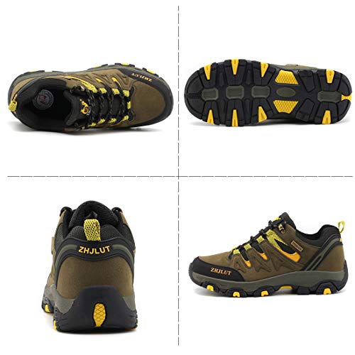 Zapatillas de Trekking para Hombres Zapatillas de Senderismo Botas de Montaña Antideslizantes Calzado de Trekking Botas de Senderismo AL Aire Libre Transpirable Sneakers EU35-47
