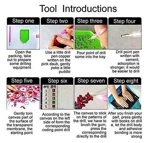 ZAWAGU Pintura diamante DIY 5D punto de cruz regalo flor tortuga adulto para niños establece diamantes de imitación diamante cuadrado